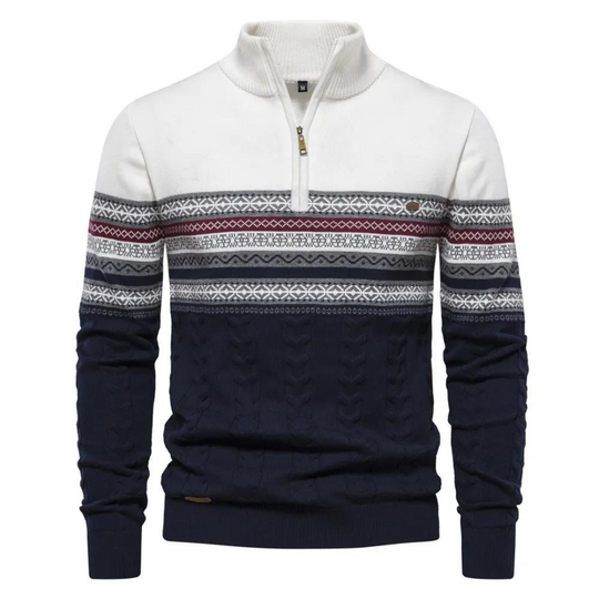 Santino | Moderne sweater met retro patronen