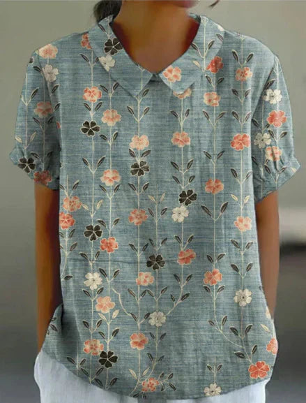 Abbie | Blouse met Pastorale Bloemenprint